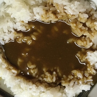 続一人暮らしの仕方なく肉なしニンニク肉だけカレー